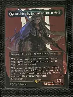 Sephiroth, Fabled SOLDIER (Borderless) M0382 Magic The Gathering Final Fantasy - Image 1