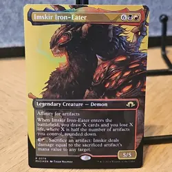 MTG Imskir Iron-Eater Modern Horizons 3 #374 Borderless Foil Rare NM Fresh Pull - Image 1