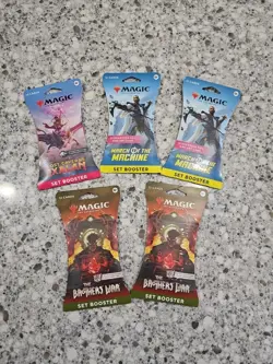 Magic the Gathering ​ Set Booster Packs Brand New Lot Of 5 - Image 1
