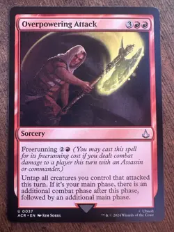 Magic TCG - Assassin's Creed - Overpowering Attack - 37 - Uncommon - Regular NM - Image 1