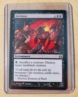 MTG Attrition Commander 2011 72/318 Regular Rare Light Play Fast Shipping - Image 1