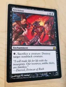 MTG Attrition Commander 2011 72/318 Regular Rare Light Play Fast Shipping - Image 2