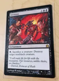 MTG Attrition Commander 2011 72/318 Regular Rare Light Play Fast Shipping - Image 3