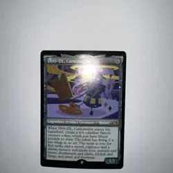 D00-DL, Caricaturist MTG Magic Cards NM-M Unfinity RARE SHOWCASE GALAXY FOIL - Image 1