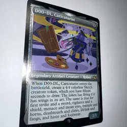 D00-DL, Caricaturist MTG Magic Cards NM-M Unfinity RARE SHOWCASE GALAXY FOIL - Image 2