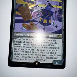 D00-DL, Caricaturist MTG Magic Cards NM-M Unfinity RARE SHOWCASE GALAXY FOIL - Image 4