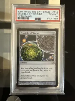 2004 MAGIC THE GATHERING FIFTH DAWN CRUCIBLE OF WORLDS PSA 10 GEM MINT - Image 1