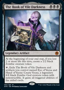 MTG The Book of Vile Darkness [Dungeons & Dragons: Adventures in the Fo - Image 1