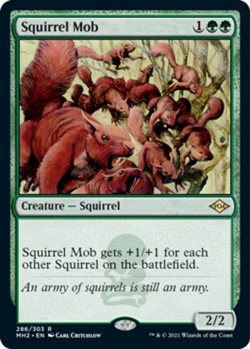 Squirrel Mob Light Play, English Magic the Gathering MTG Modern Horizons 2 - Image 1