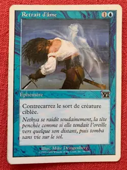 Carte Magic MTG 6eme edition (6ED) - Retrait d'ame FR EX - Image 1