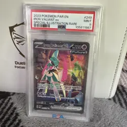 PSA 9 Iron Valiant Ex Special Illustration 249 2023 Pokemon Paradox Rift 5546 - Image 1