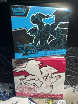 Pokemon TCG Black Bolt And White Flare Pokemon Center ETB’s - SET - Image 1