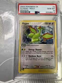 2003 POKEMON EX DRAGON #4 FLYGON-HOLO PSA 10 GEM MINT 2003 - Image 1