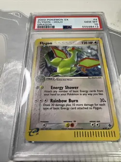 2003 POKEMON EX DRAGON #4 FLYGON-HOLO PSA 10 GEM MINT 2003 - Image 2