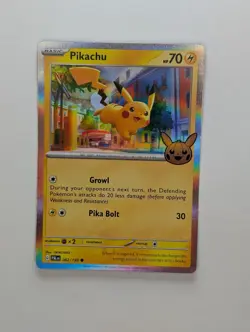 Pikachu - 062/193 - 2023 Holo Common Halloween Trick or Trade Pokemon Card NM - Image 1