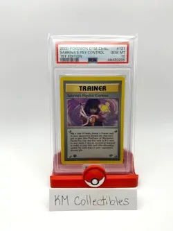 *PSA 10* Sabrina's Psy Control 1st Ed 121/132 2000 Pokemon Gym Challenge English - Image 3