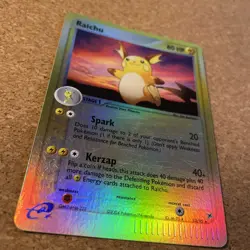 Raichu 13/95 EX Team Magma vs Aqua Reverse Holo Pokemon Card E Reader 2004 Rare - Image 2