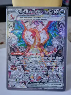 Pack Fresh Pokemon TCG Obsidian Flames Charizard ex SIR 223/197 - Image 1