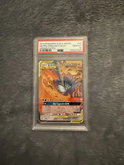 PSA 10 2019 POKEMON SUN & MOON HIDDEN FATES #44 MOLTRES & ZAPDOS & ARTICUNO GX - Image 1