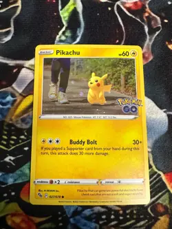 Pikachu - (Cosmos Holo) 027/078 Pokemon Go - Image 1