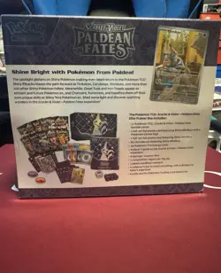 Pokemon Paldean Fates - Pokemon Center Edition ETB - TCG Elite Trainer Box - Image 2