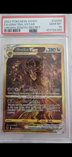 2023 Pokemon Giratina VStar Crown Zenith - Secret PSA 10 GRADE - Image 1