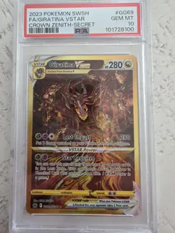 2023 Pokemon Giratina VStar Crown Zenith - Secret PSA 10 GRADE - Image 3