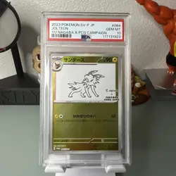 Pokemon Jolteon Japanese Yu Nagaba Promo 064/SV-P PSA 10 Gem MT TCG - Image 1