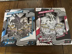 Pokemon Black Bolt & White Flare Binder Collection Bundle Set of 2 - Image 1