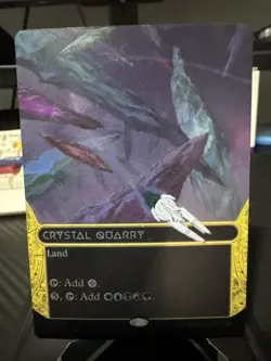 Crystal Quarry (0100) (Borderless) (Galaxy Foil) Edge of Eternities: Stellar... - Image 1