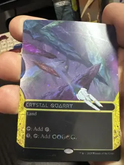 Crystal Quarry (0100) (Borderless) (Galaxy Foil) Edge of Eternities: Stellar... - Image 2