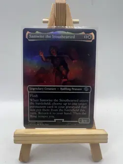 MTG Samwise the Stouthearted Borderless Foil Lord of the Rings #449 LP - Image 1