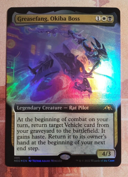 Greasefang, Okiba Boss (Extended Art) - Kamigawa: Neon Dynasty (NEO) - Image 1