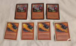 Mages' Contest 3x Invasion & 4x Red Elemental Blast IV 4th Edition LP 7 Cards - Image 1
