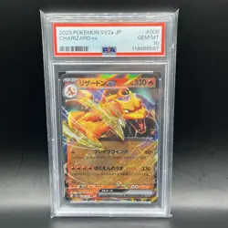 Charizard EX # 003/165 RR | Japanese Pokemon TCG - 2023 SV2a | PSA 10 GEM MT - Image 3