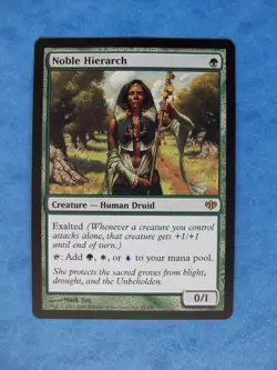 MTG Magic the Gathering NOBLE HIERARCH CONFLUX NM (a) ACTUAL PICTURES - Image 1