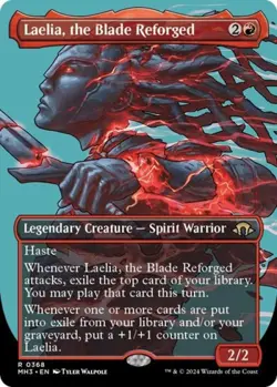 Laelia, the Blade Reforged (Borderless) -Foil Light Play MTG Modern Horizons 3 - Image 1