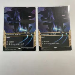 x2 Deserted Temple (0011) *Borderless* Magic MtG x1 EOS Stellar Sights - Image 1