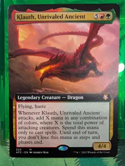 Klauth, Unrivaled Ancient (Extended Art) Commander: Adventures in the Forgotten - Image 1