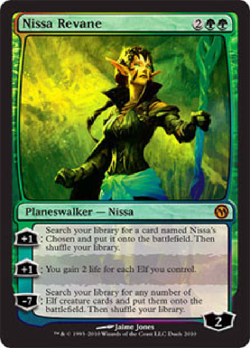 FOIL Nissa Revane ~ Duels of the Planeswalkers [ Excellent ] [ Magic MTG ] - Image 1
