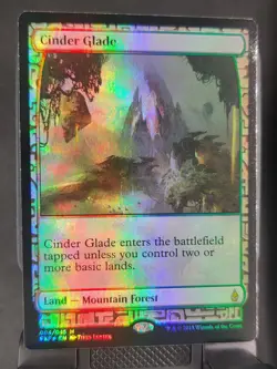 FOIL Cinder Glade Zendikar Expeditions MP x1 MTG Magic: the Gathering - Image 1
