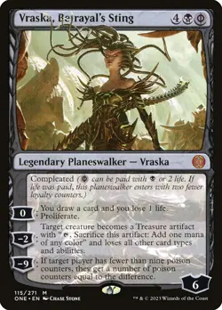 Vraska, Betrayal's Sting- Phyrexia: All Will Be One Regular MTG-NM - Image 1