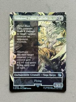 Summon: Primal Garuda 360 Borderless FOIL MTG Final Fantasy FIN - NM - Image 3