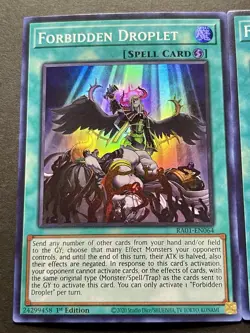 3x Forbidden Droplet | RA01-EN064 | Super Rares | NM | 1st Edition | Yu-Gi-Oh! - Image 3