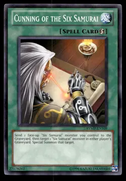 Yu-Gi-Oh TCG #RYMP-EN109 Cunning of the Six Samurai Common LP - Image 1