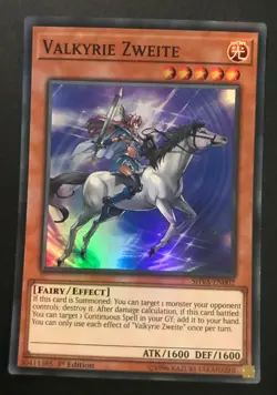 Valkyrie Zweite | SHVA-EN002 | Super Rare | 1st Edition | YuGiOh TCG - Image 1