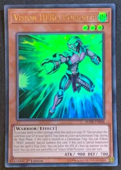 Vision HERO Poisoner | BLHR-EN008 | Ultra Rare | 1st Edition | YuGiOh TCG - Image 1