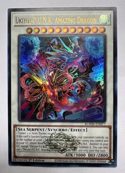 Ukiyoe-P.U.N.K. Amazing Dragon BLMM-EN077 - Ultra Rare - 1st Ed. - NM/M Yugioh - Image 1