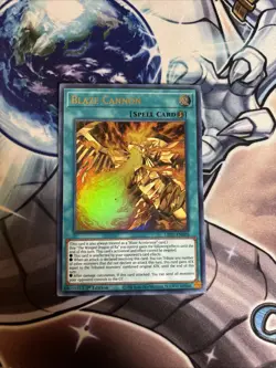 (EF) LED7-EN005 Blaze Cannon Ultra Rare 1st Edition Yugioh VLP - Image 1