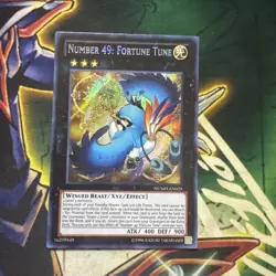Yugioh! Number 49: Fortune Tune NUMH-EN029 Secret Rare Unlimited NM - Image 1